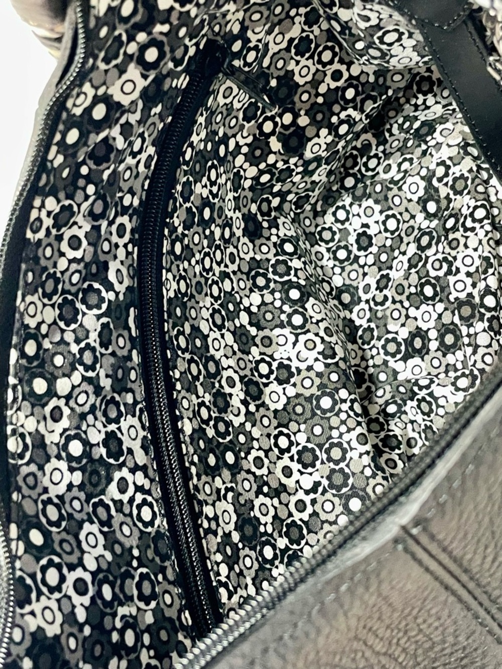 Brighton Black Leather Hobo Purse - Picture 14 of 15